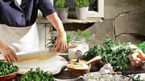 Private traditional lunch with pure produce on a Corfu farm