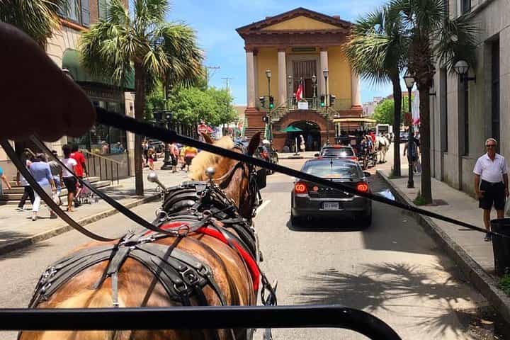 סיור היסטורי בעגלת סוסים של הדרום הישן של צ'רלסטון.