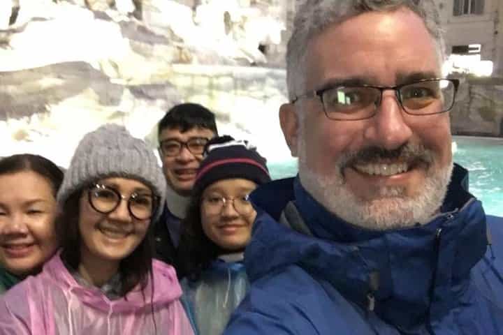 סיור הליכה של רומא בשעות דמדומים