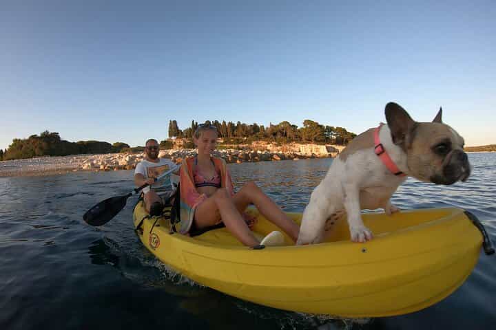 קיאקים לאי סנט ג'רולימ עם פעילות שנורקלינג