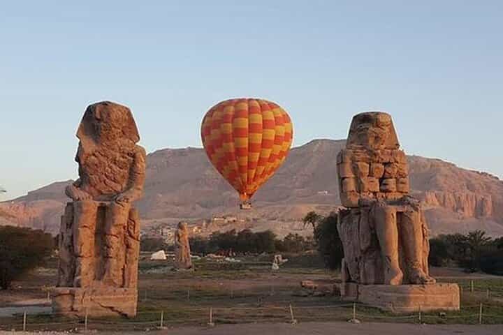  Private Day Tour Luxor West Bank with Hot Air Balloon include 