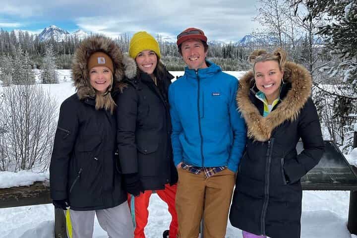 סיור נהיגה נופי בפארק הלאומי גליישר בחורף