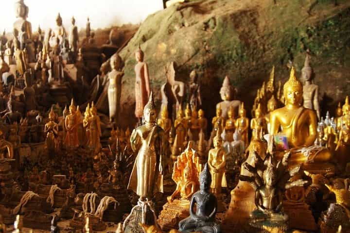 מפל קואנג סי עם נוף שקיעה, שייט בנהר המקונג, מערת פקאו