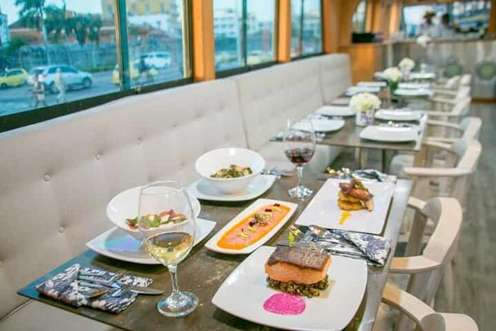 Dinner and Wine in Cartagena Bay aboard the Sibarita Master