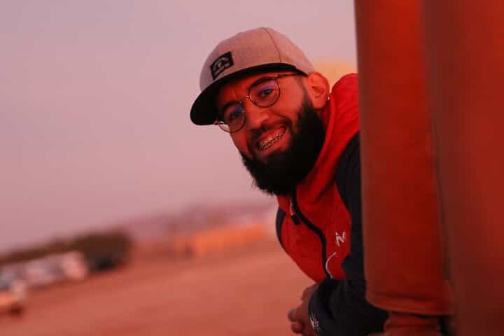 רכיבת כדור פורח בשקיעה מעל מרקש עם איסוף מהמלון