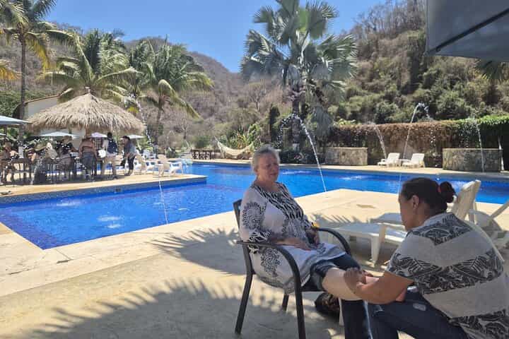 Volcanic Hot Springs, Foot Massage, Tequila & Mex BBQ