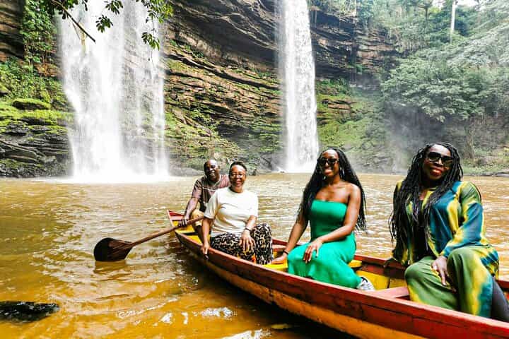 Boti Falls, Umbrella Rock, Aburi Gardens & Cocoa Farm Day Tour