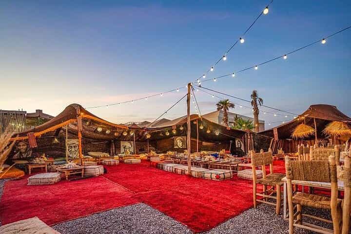 Marrakech: Dinner In Agfay with Sunset Camel Ride & Fire Show