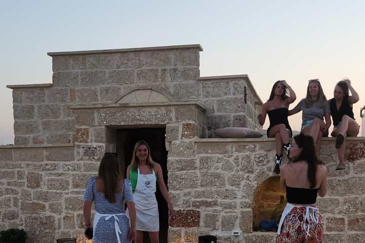 Pasta course in the farm with dinner and olive oil tasting