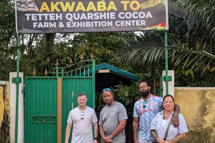 Boti WaterFalls, Umbrella Rock, Aburi Gardens & Cocoa Farm Tour