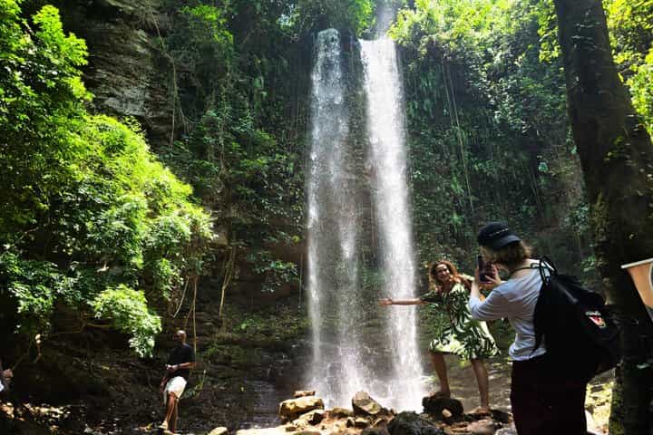 Boti WaterFalls, Umbrella Rock, Aburi Gardens & Cocoa Farm Tour