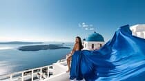 Santorini Flying Dress Experience with Hotel Pick up & drop off 