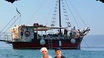 Uninhabited Island Discover Plavnik with a Pirate Ship