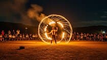 Agafay Desert Sunset Camel Ride & Dinner with fire show