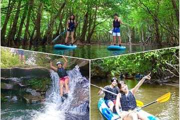 Okinawa Iriomote Mangrove SUP or Canoe and Splash Canyoning Tour