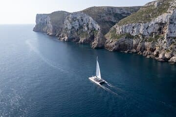 Sailing trip and swim in the bay of Dénia on a catamaran