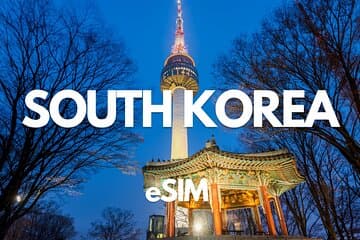 דרכון דטה eSIM של דרום קוריאה: 0.5GB ליום עד 30GB למשך 30 ימים (משלוח מיידי)