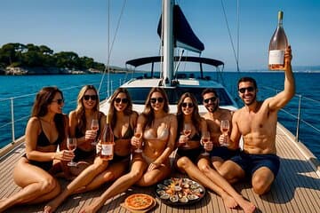 Cannes Private Boat Tour All-Inclusive Lérins Escape Yacht Me Up