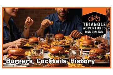 Raleigh Guided E-Bike Tour: Burgers, Cocktails, and History