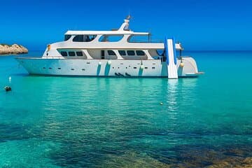 PROTARAS: ADULTS 16+ LUXURY YACHT - HUGE SLIDE BBQ & 1 drink 