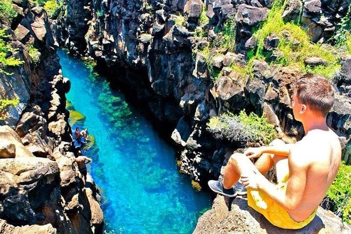 סיור במפרץ בסנטה קרוז - איי גלפגוס.