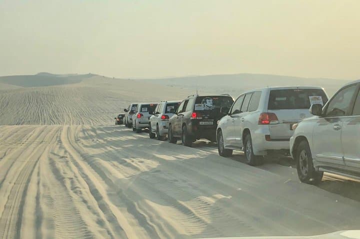 4 Hour Desert Safari, Camel Ride & Inland Sea Beach