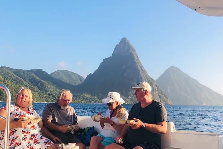 St. Lucia Private Boat Tour, Mud Bath, Waterfall & Beach Time