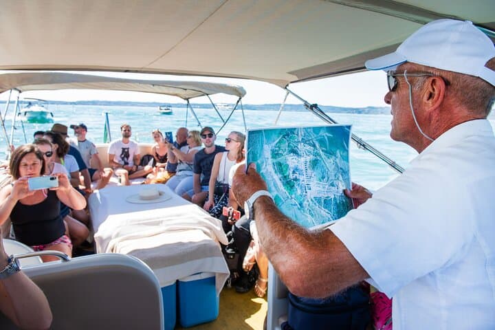 שייט תיירותי באגם גרדה מעבורת אחר הצהריים מסירמיונה.