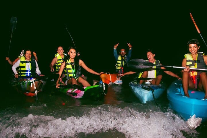 Shared Bioluminescence kayak tour in Holbox