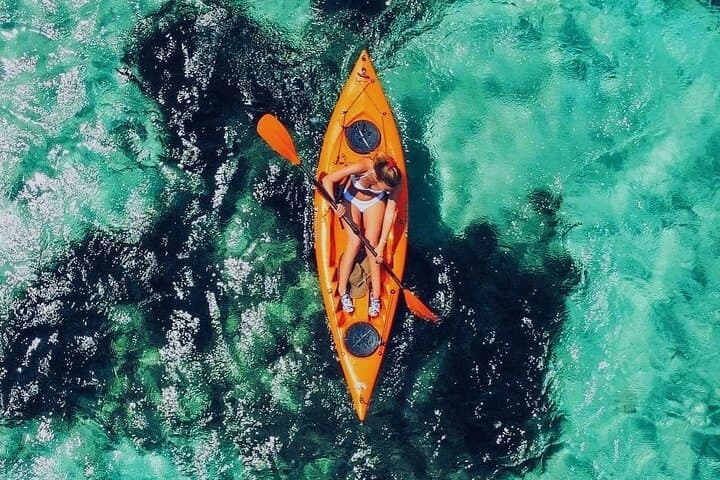 סיור קיאק עם פתיחת אוכל ודולפינים