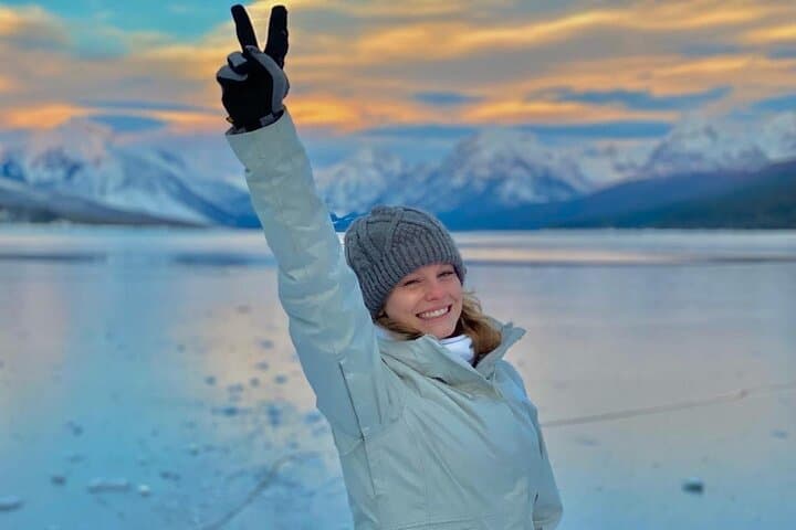 סיור נהיגה נופי בפארק הלאומי גליישר בחורף