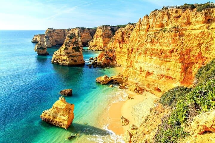 From Faro: Benagil Cave, Marinha & Carvoeiro [Full-Day Tour]