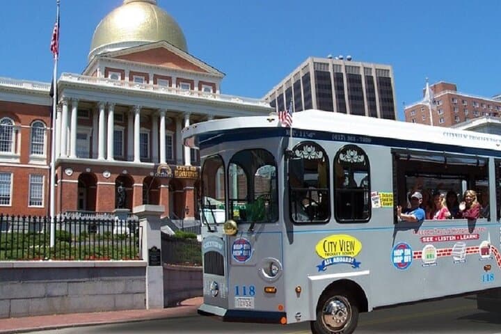 1 or 2 Day Hop-On Hop-Off Narrated Trolley Tour of Boston