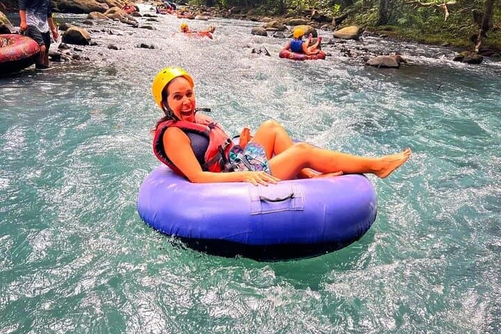 Rio Celeste Combo: River Tubing+Blue Waterfall+Exotic Wildlife 