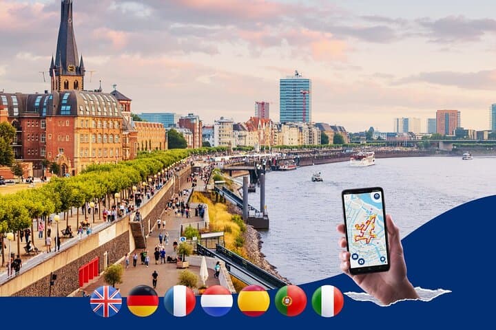 Dusseldorf: City Walk Audio Guide in 7 Languages on your Phone