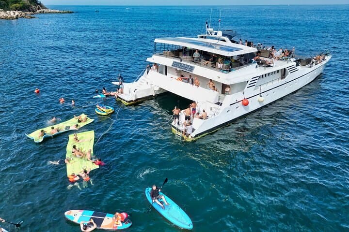 Mega Yacht ALL INCLUSIVE Yelapa Waterfall & Snorkeling Adventure