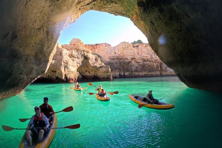 Exclusive Small Group Kayak Tour to Benagil Caves with 4K Photos