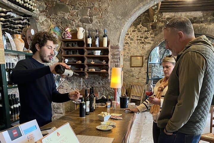 סיור יין טוסקני בלוקה ברכב מסחרי