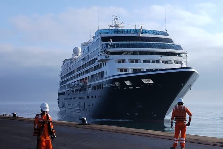 Ballestas island & Paracas reserve from PISCO CRUISESHIP TERMINAL
