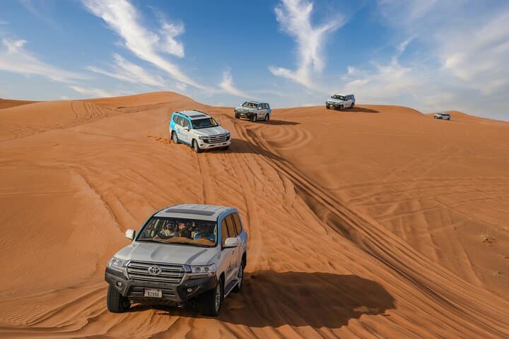 Dubai Premium Red Dunes Safari, Camels & 5* BBQ at Al Khayma Camp