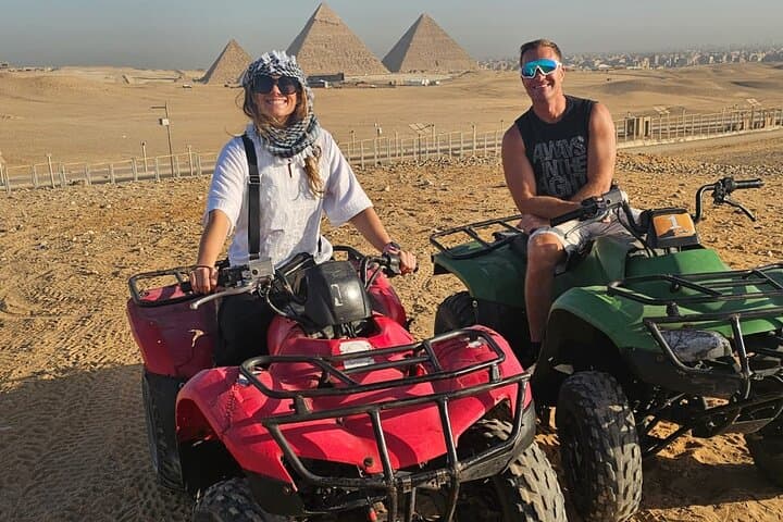 Giza Pyramids,Sphinx,Camel Ride,ATV Bike,Shopping, Dinner cruise