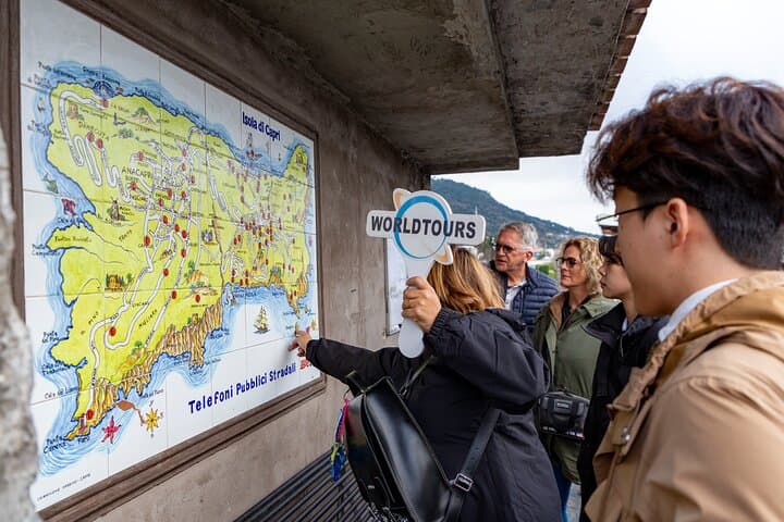 From Naples: Capri and Anacapri Small Group Tour + Ferry