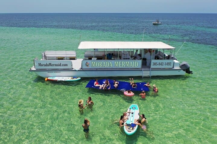 Islamorada Sandbar Escape Sightseeing Paddleboarding and Swimming