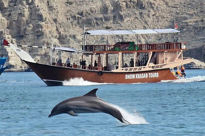 Khasab Dhow Cruise With Dolphin Watching, Swimming & snorkeling
