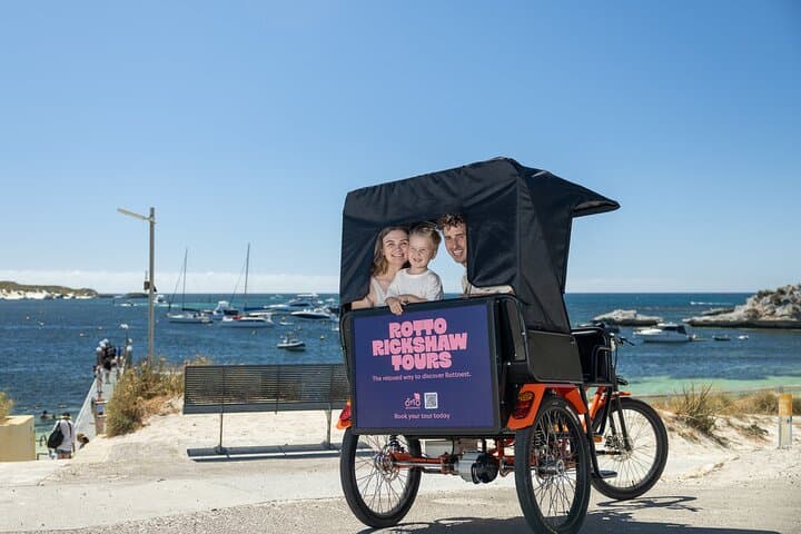 Rottnest Island 90-minute E-Rickshaw Adventure with Tour Guide