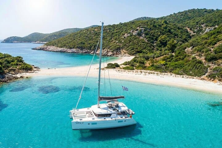 Luxury Catamaran Morning Semi-Private & Greek Gastronomy Athens