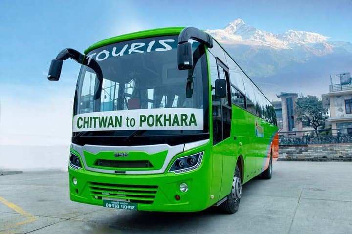 Chitwan Sauraha to Pokhara Tourist Bus Sofa seater