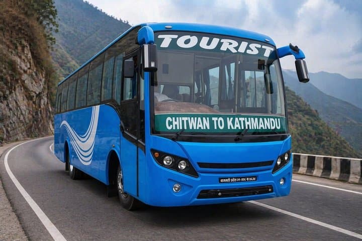 Chitwan to Kathmandu Tourist Bus Ticket (Luxury Sofa Seater)