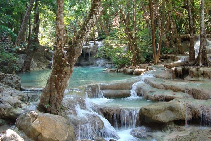 From Kanchanaburi: Erawan National Park Half Day