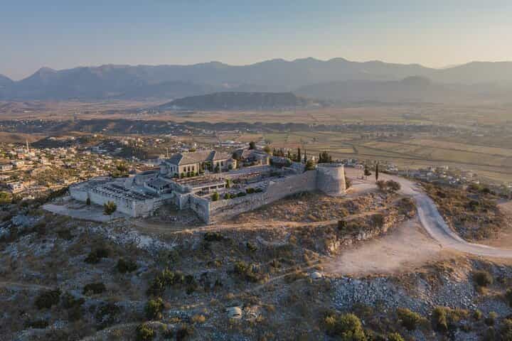 The Blue Eye and Lekuresi Castle from Saranda